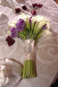 Bouquet Letter Font: Sidney Colors: Crystal