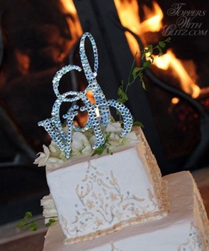 Monogram Cake Toppers