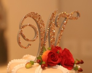 Monogram Cake Toppers