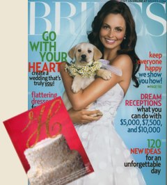 Toppers With Glitz in Brides Magazine