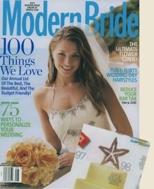 Toppers With Glitz in Modern Bride Magazine