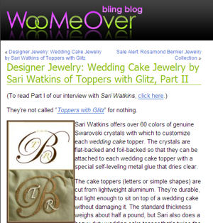 Toppers With Glitz on Woo Me Over: Bling Blong