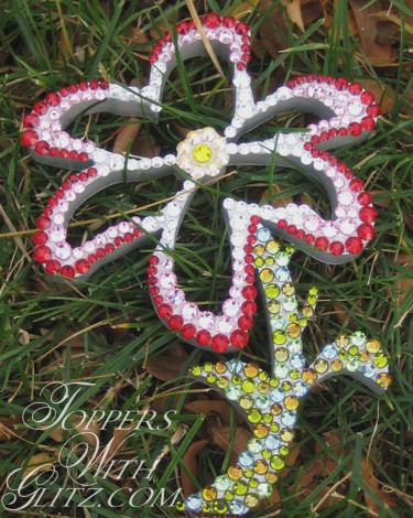 Custom flower cake topper