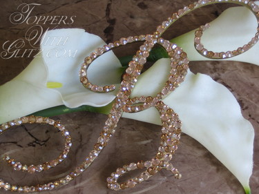 Single Initial Cake Topper