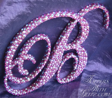 Single Initial Cake Topper