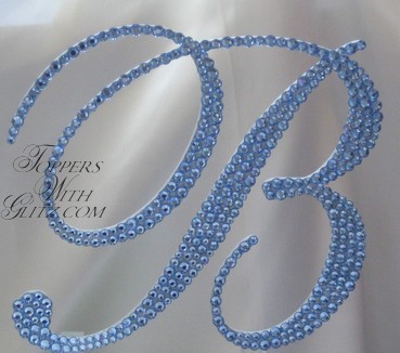 Single Initial Cake Topper