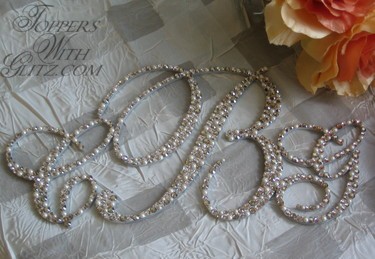 Monogram Cake Topper