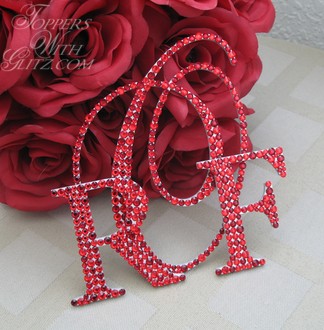 Traditional Monogram Cake Topper
