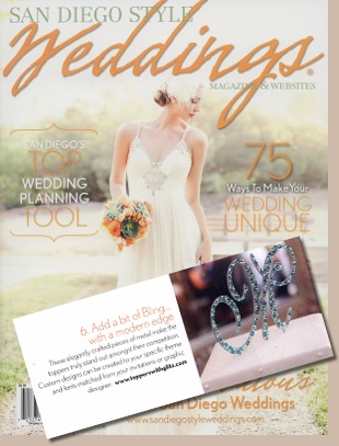 Toppers With Glitz in San Diego Style Weddings