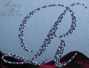 Monogram cake topper