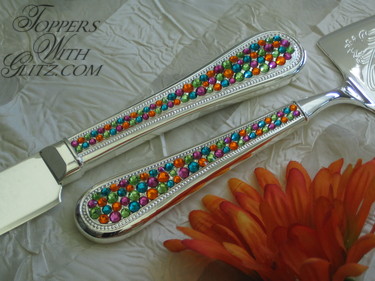 Crystal serving set