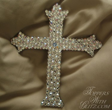 Cross cake topper