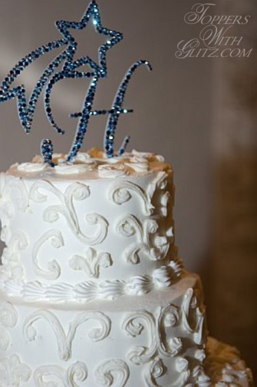 Shooting star cake topper