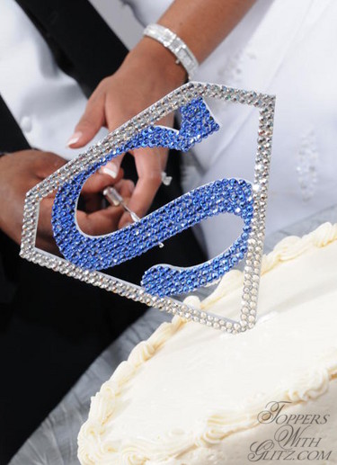 Custom logo crystal cake topper