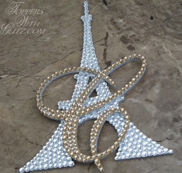 Eiffel Tower Cake Topper