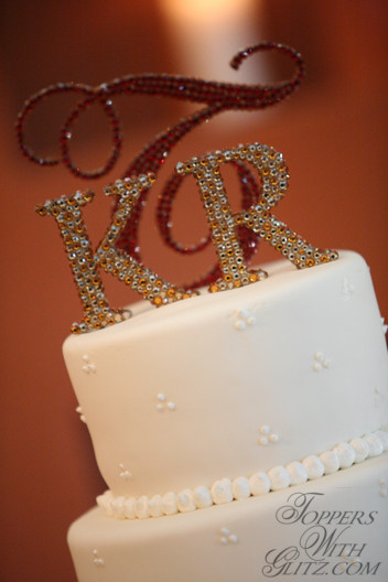 Traditional Monogram Cake Topper